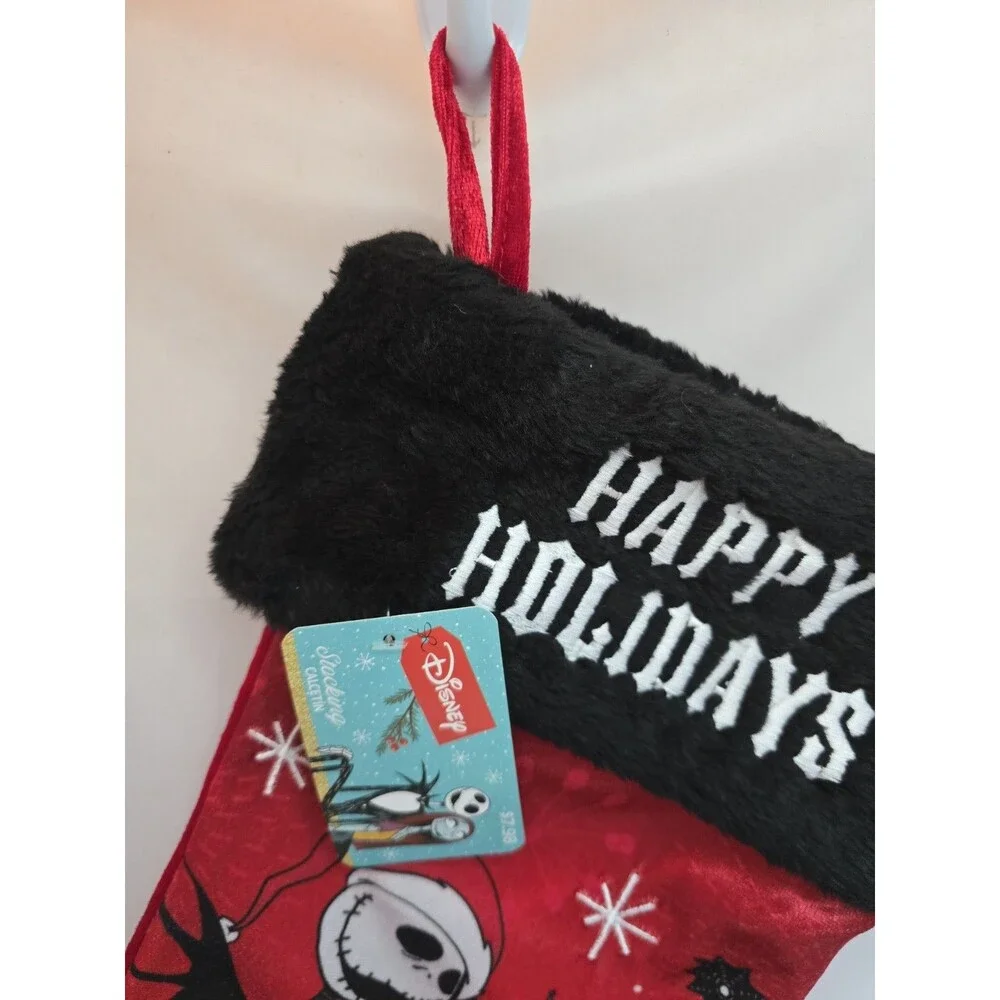 Disney Nightmare Before Christmas Jack Sally Zero Christmas Stocking NWT Decor
